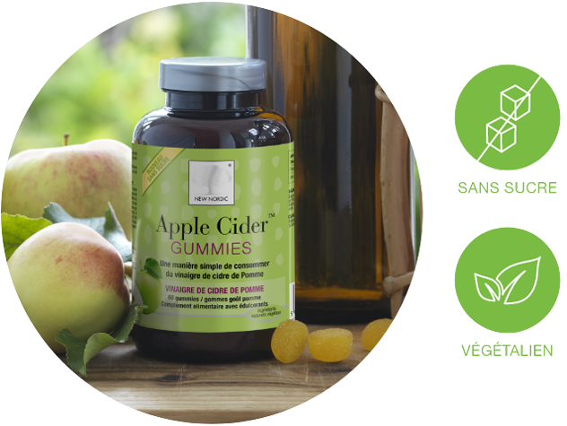 Apple Cider Gummies New Nordic - Mauvaise digestion - Vinaigre de cidre